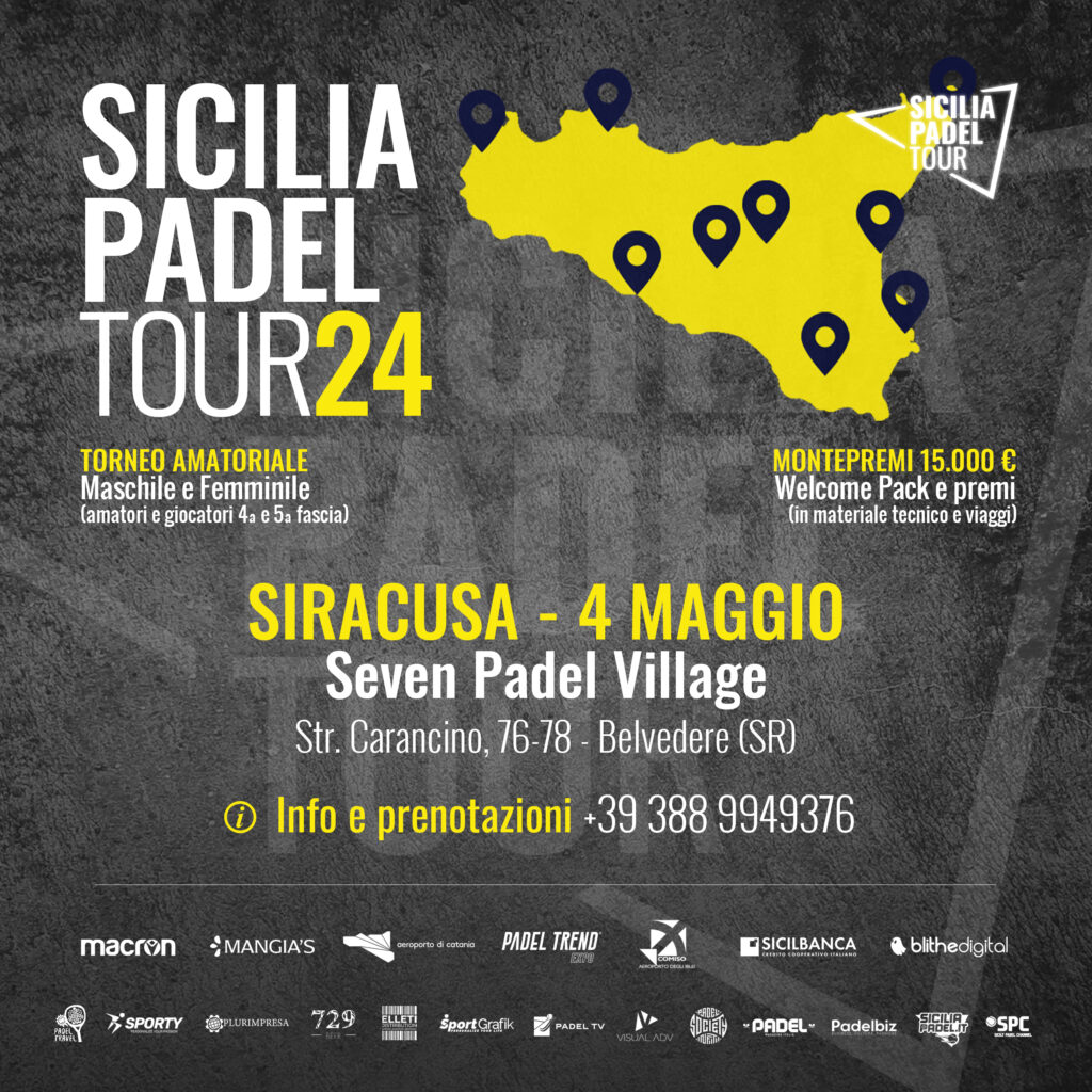 Locandina tappa Siracusa Seven Padel Village