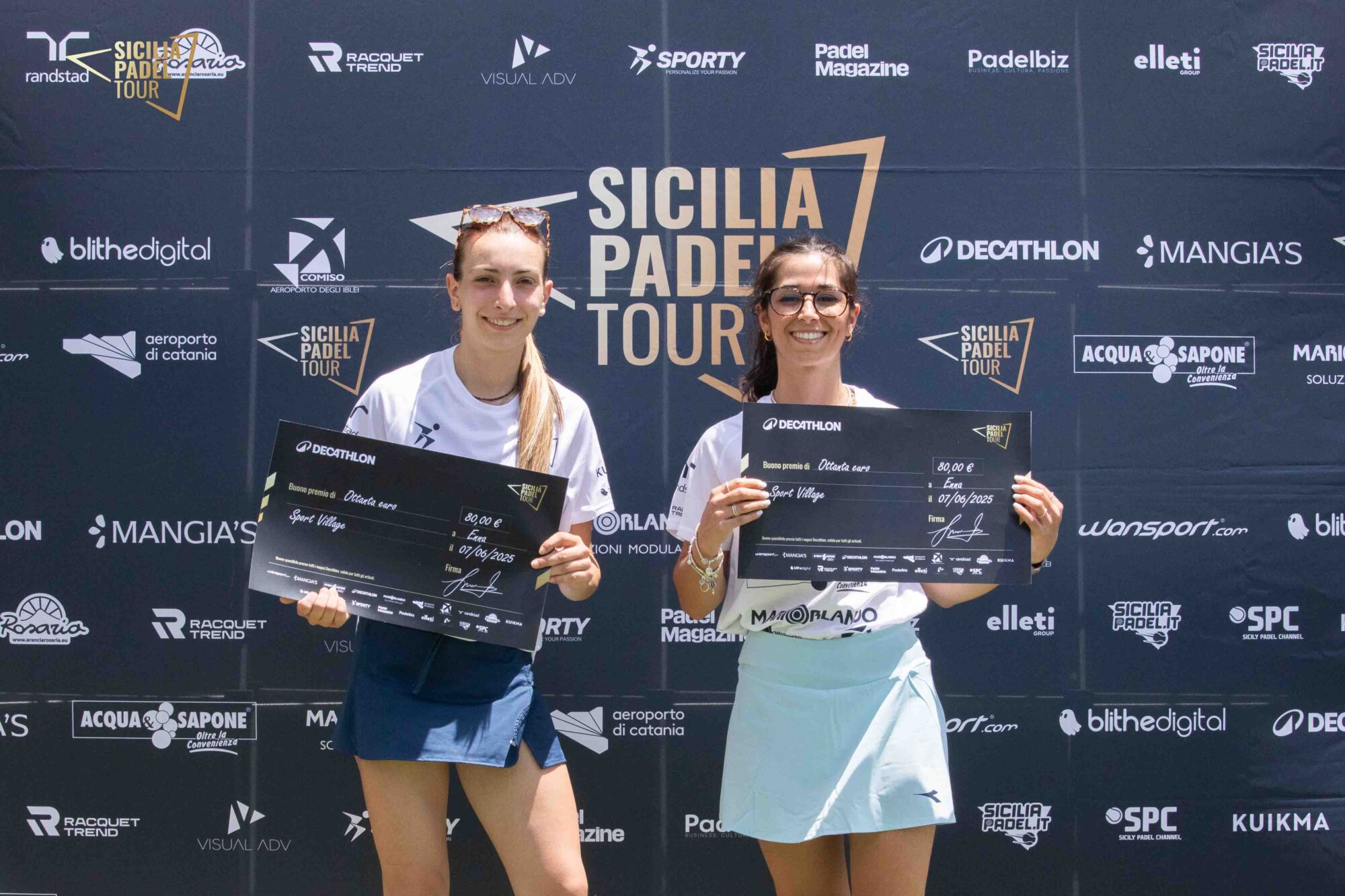 Vincitrici Sicilia Padel Tour Enna
